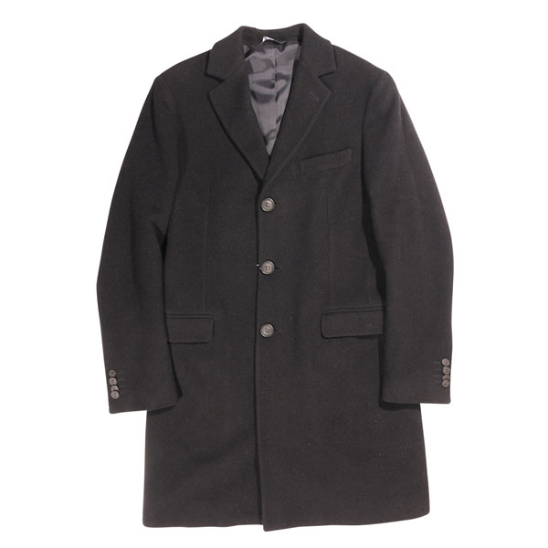 Rakuten - 【46】 hevo イーヴォ コート 075I18 ブラック 黒 ウール 並行輸入品 ラッピング無料 送料無料 27424-46