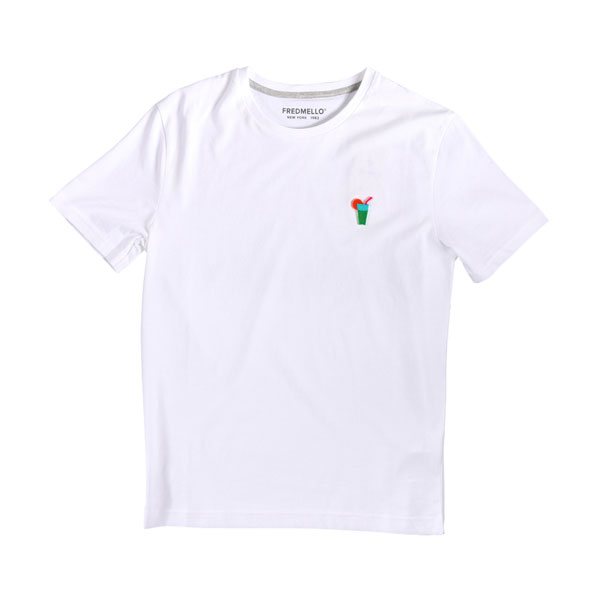 Rakuten - FRED MELLO フレッド メッロ Uネック半袖Tシャツ FM21S29TG コットン 並行輸入品 ラッピング無料 送料無料 27546