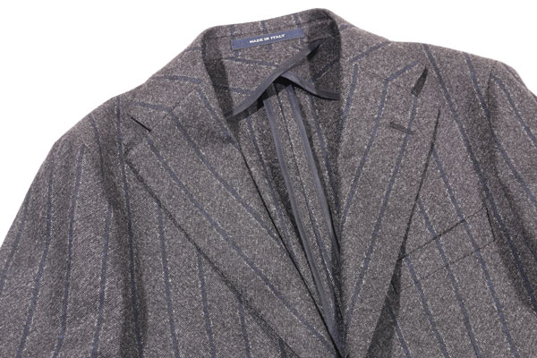 【Fashion THE SALE連動セール】 【48】 Tagliatore タリアトーレ スーツ 2SMC23B01AI Lサイズ相当 メンズ 秋冬 グレー 灰色 ストライプ ヴァージンウール イタリア製 並行輸入品 ラッピング無料 送料無料 W28326