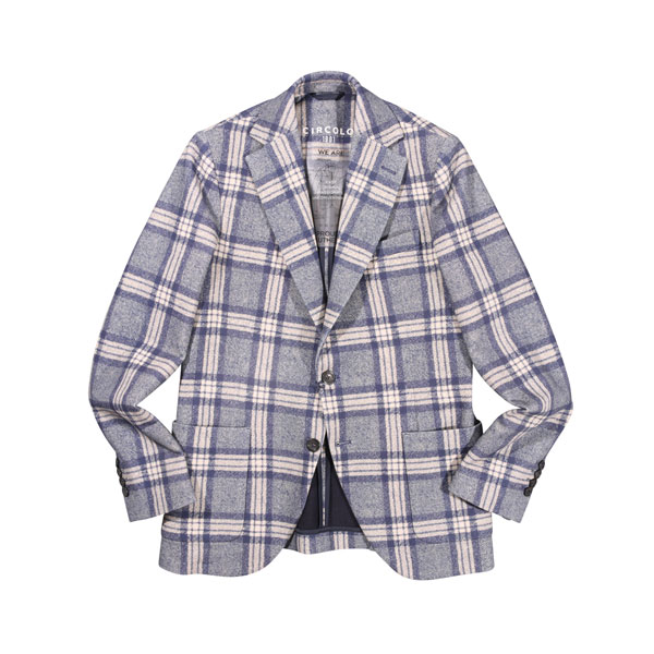 CIRCOLO チルコロ ジャケット CN3256 チェック コットン 並行輸入品 ラッピング無料 送料無料 28354
