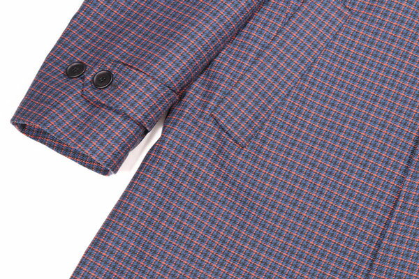 【お買い物マラソン連動セール】 HEVO イーヴォ コート Y035 メンズ 秋冬 チェック ポリエステル アウター トップス イタリア製 並行輸入品 ラッピング無料 送料無料 28863