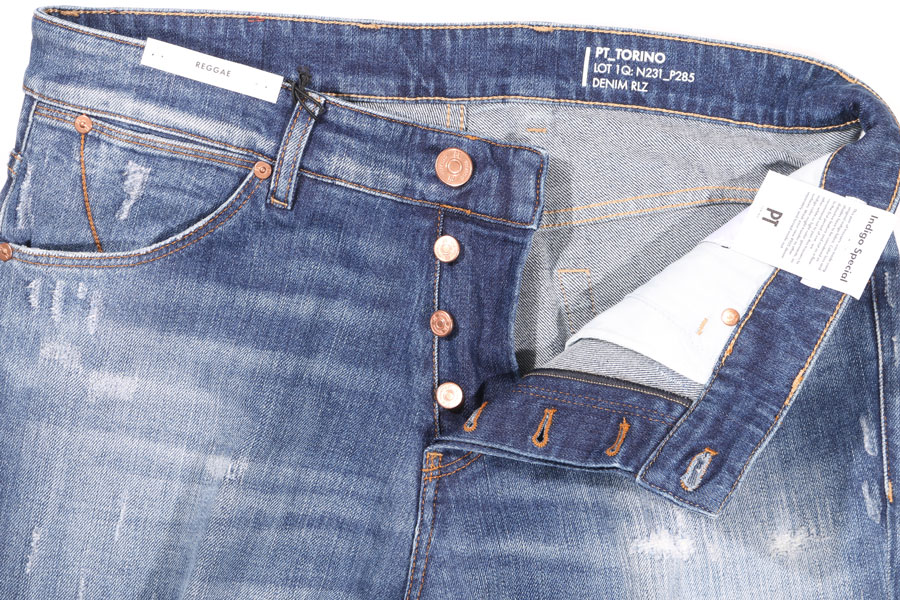 【Fashion THE SALE連動セール】 PT TORINO DENIM ピーティー トリノ デニム ジーンズ REGGAE メンズ コットン デニム 並行輸入品 ラッピング無料 送料無料 29048 uts2420