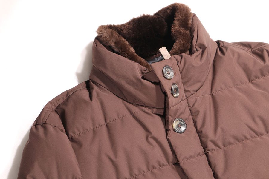 【52】 HERNO ヘルノ ダウンジャケット Pl048UR-12015-8940 XXLサイズ相当 秋冬 ブラウン 茶 ポリエステル アウター トップス 大きいサイズ イタリア製 並行輸入品 ラッピング無料 送料無料 W29197