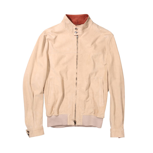 Rakuten - 訳あり 【48】 LUIGI BORRELLI ルイジボレッリ ブルゾン OW088C ベージュ 本革 並行輸入品 ラッピング無料 送料無料 29219-48