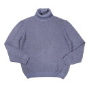 【XXL】 OCEAN STAR オーシャンスター タートルネックセーター 457700 3XLサイズ相当 秋冬 ブルー 青 レーヨン カシミヤ混 ニット 大きいサイズ イタリア製 並行輸入品 ラッピング無料 送料無料 W29823(4)