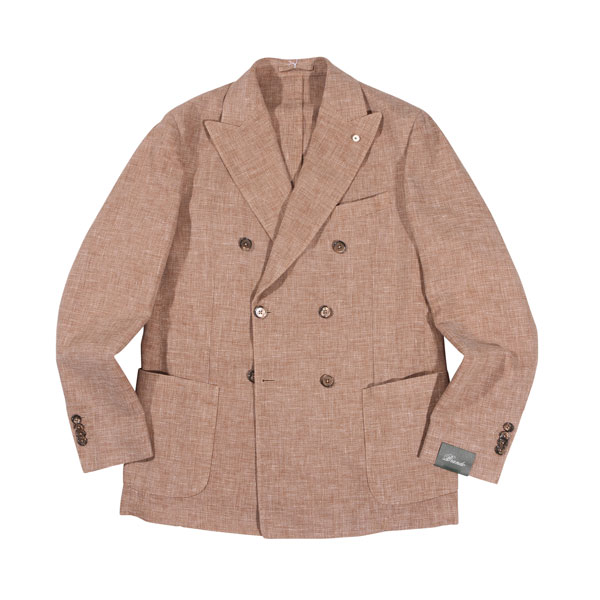 Rakuten - 【48】 Brando ブランド ダブルジャケット 25023/2 ベージュ ヴァージンウール リネン混 並行輸入品 ラッピング無料 送料無料 29963-48