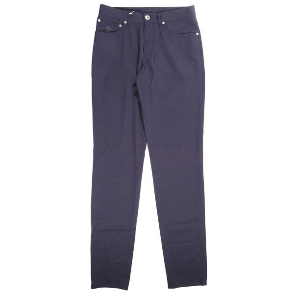 【お買い物マラソン 20%OFF】 【44】 BRUNELLO CUCINELLI ブルネロクチネリ パンツ MH219PO02 ネイビー 紺 コットン 並行輸入品 ラッピング無料 送料無料 30358-44
