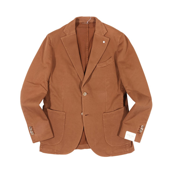 【48】 L.B.M.1911 エルビーエム ジャケット 2837 ブラウン 茶 コットン 並行輸入品 ラッピング無料 送料無料 31093-48