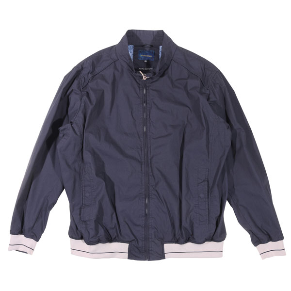 【XXL】 PRIMO EMPORIO プリモエンポリオ ブルゾン 391447 5XLサイズ相当 ネイビー 紺 コットン アウター トップス 大きいサイズ 並行輸入品 ラッピング無料 送料無料 A31685 uts2410