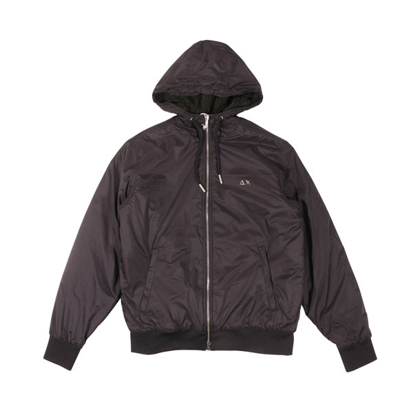 Rakuten - 【楽天スーパーSALE 30%OFF】【S】 SUN68 サンシックスティーエイト ブルゾン R40106 ブラック 黒 ナイロン 並行輸入品 ラッピング無料 送料無料 31688-s