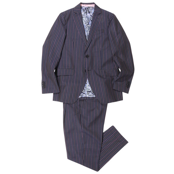 エトロ ETRO スーツ イタリア製 44 ネイビー ストライプ メンズ エトロ ETRO スーツ イタリア製 44 ネイビー ストライプ メンズ