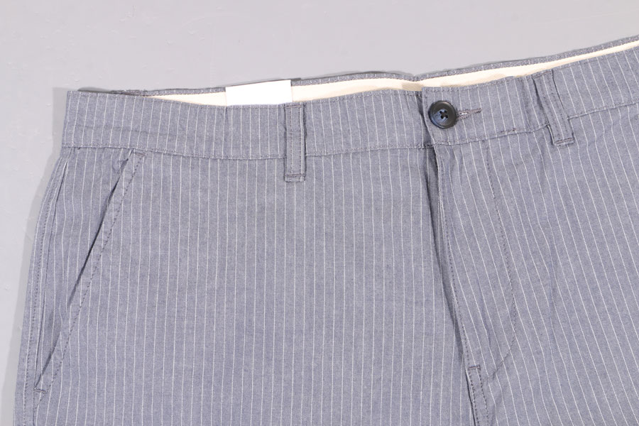 【XXL】 SELECTED HOMME セレクティッド　オム ハーフパンツ 16083590 4XLサイズ相当 春夏 グレー 灰色 ストライプ コットン ズボン 大きいサイズ 並行輸入品 ラッピング無料 送料無料 S32235
