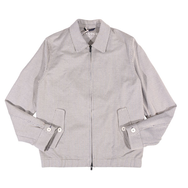 【Winter Sale 10%OFF】 【M】 CIRCOLO チルコロ ブルゾン CN3541 Lサイズ相当 ネイビー 紺 ストライプ コットン アウター トップス 並行輸入品 ラッピング無料 送料無料 A32565