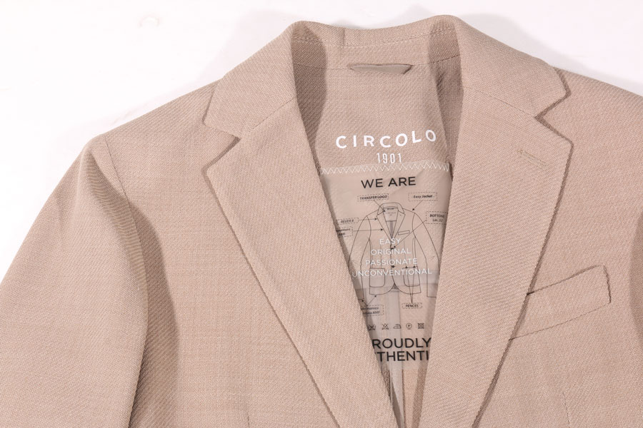 【48】 CIRCOLO チルコロ ジャケット CN4375 Lサイズ相当 ベージュ コットン アウター トップス 並行輸入品 ラッピング無料 送料無料 A33219
