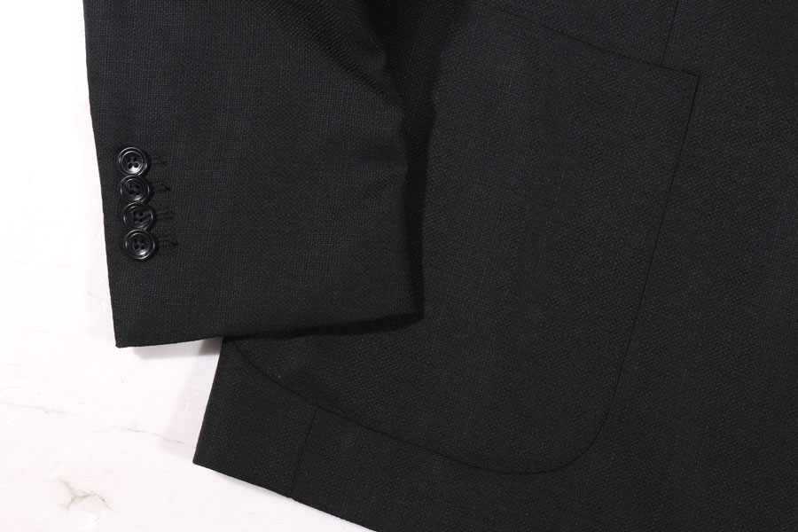 【56】 TAGLIATORE タリアトーレ ジャケット 1SMC22K 4XLサイズ相当 春夏 ブラック 黒 ヴァージンウール サマーウール アウター トップス 大きいサイズ イタリア製 並行輸入品 ラッピング無料 送料無料 S33225