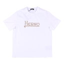 HERNO ヘルノ Uネック半袖Tシャツ JG000154U 52010 1000 メンズ 春夏 コットン トップス 並行輸入品 ラッピング無料 送料無料 33...