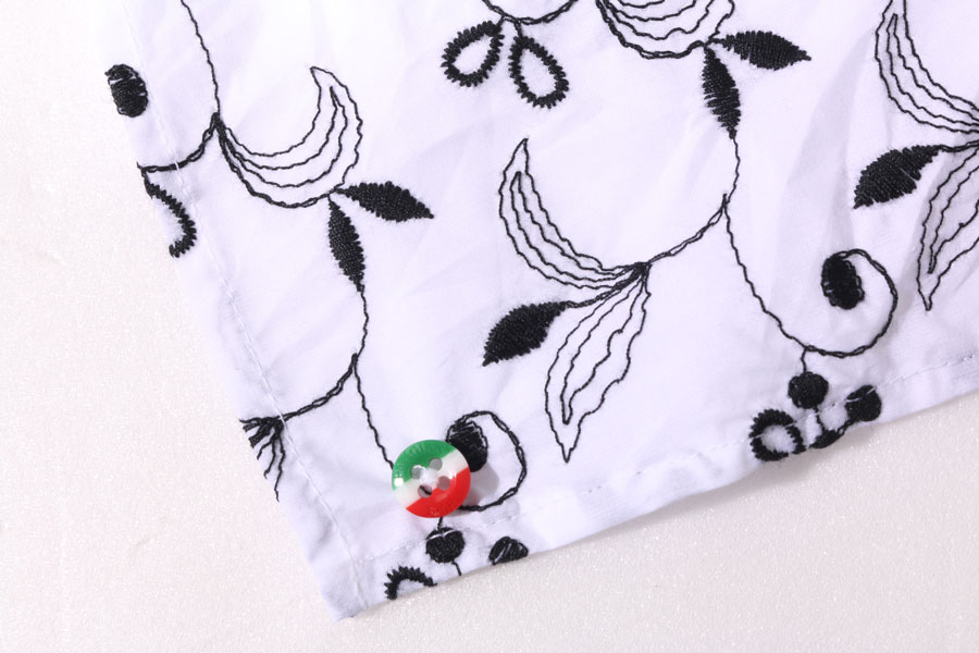 POGGIANTI 1958 ポジャンティ 1958 ネッカチーフ ホワイト 白 刺繍 コットン イタリア製 並行輸入品 ラッピング無料 送料無料 A33419