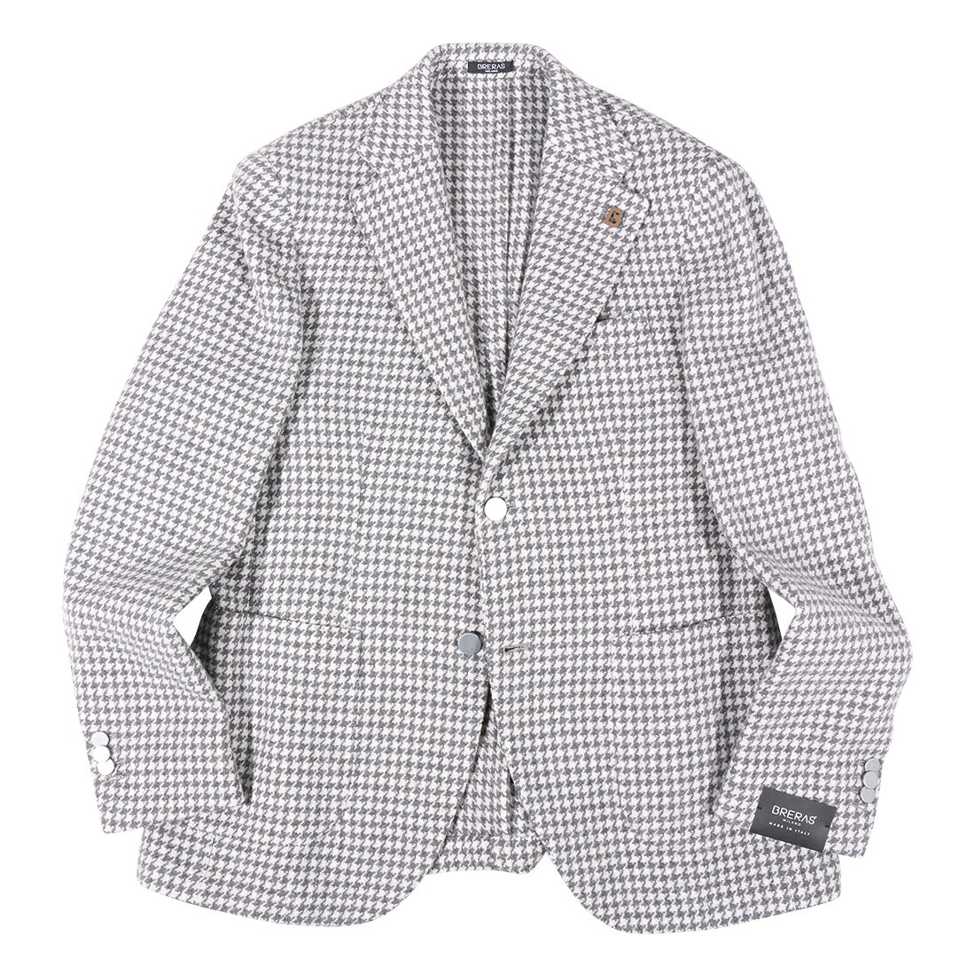 Rakuten - 【50】 BRERAS ブレラス ジャケット VENEZIATG55 グレー 灰色 千鳥 ウール 並行輸入品 ラッピング無料 送料無料 34726-50