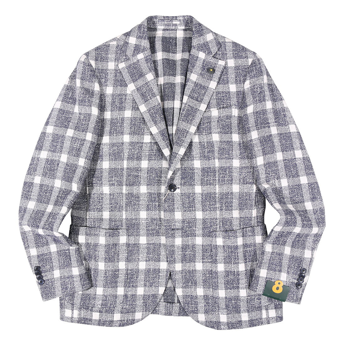 Rakuten - LUBIAM ルビアン ジャケット 82792/1 チェック コットン リネン混 並行輸入品 ラッピング無料 送料無料 34727