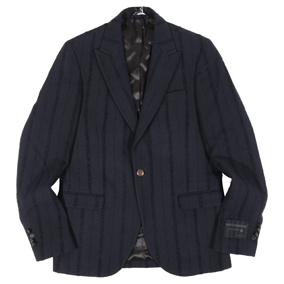 Rakuten - 【48】 MESSAGERIE メッサジェリエ ジャケット 107531 ネイビー 紺 ストライプ コットン 並行輸入品 ラッピング無料 送料無料 34774-48