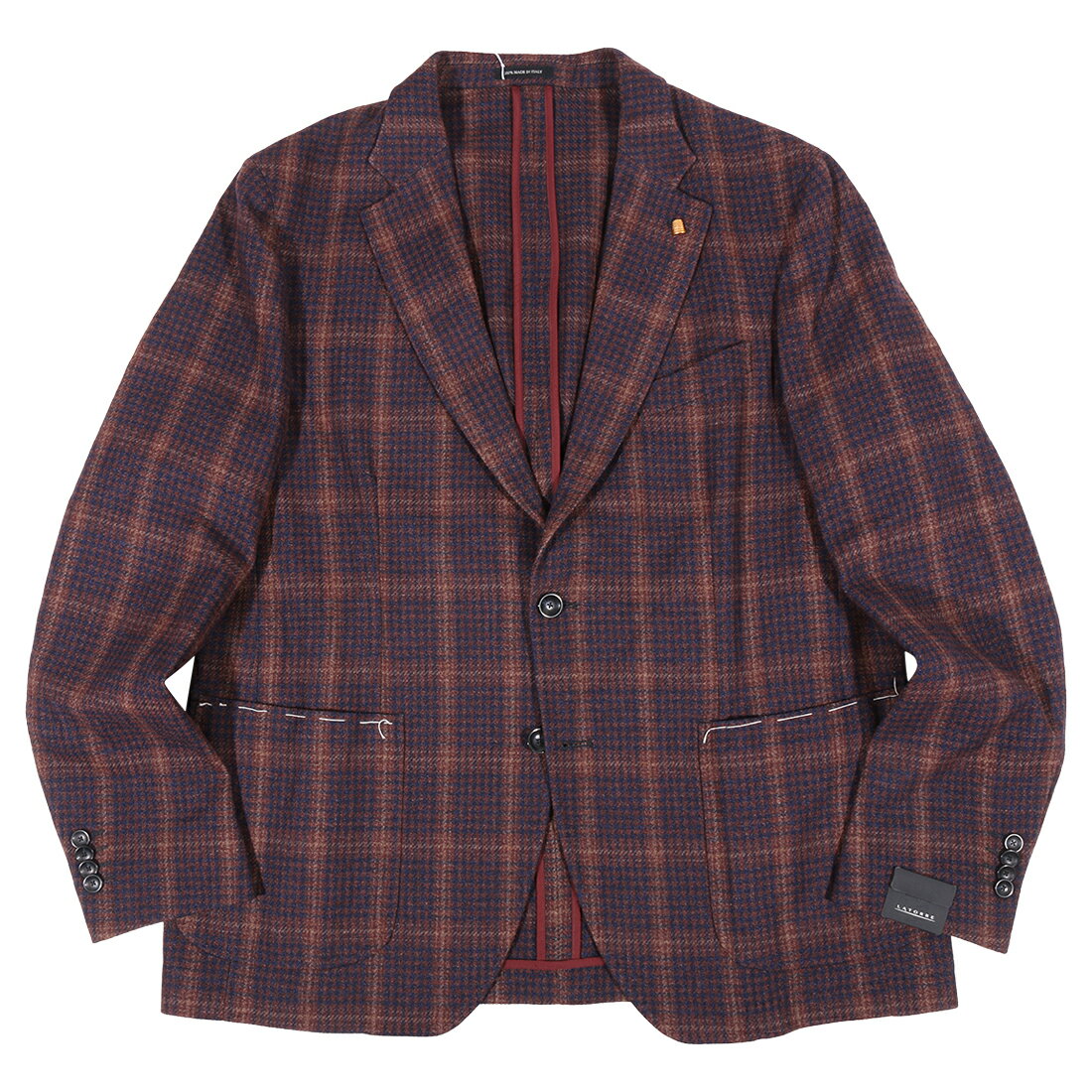 Rakuten - 【58】 LATORRE ラトーレ ジャケット D84 ブラウン 茶 千鳥 ウール 並行輸入品 ラッピング無料 送料無料 34781-58