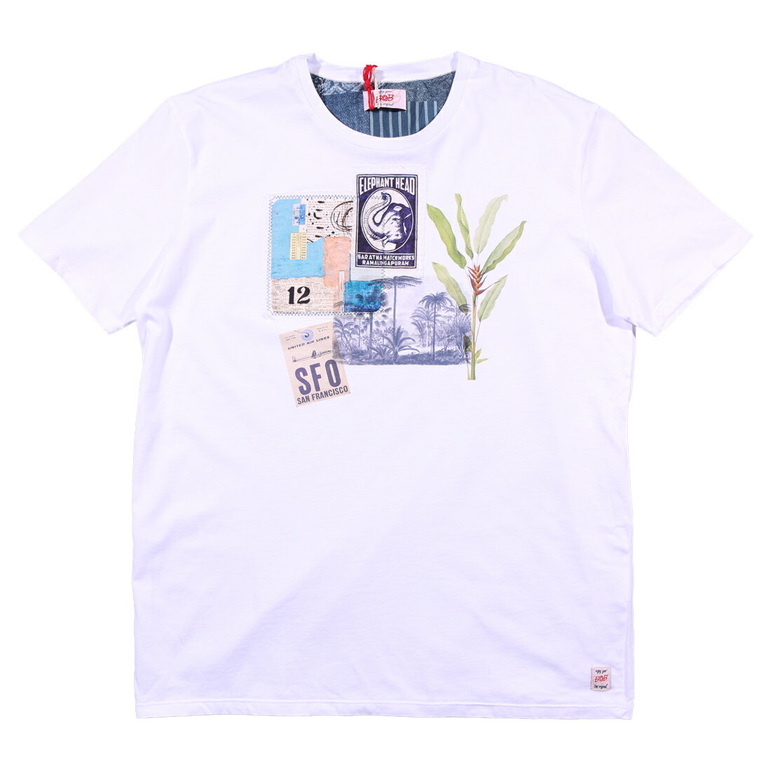 Rakuten - 【XXL】 BOB ボブ Uネック半袖Tシャツ KIND VR0272 ホワイト 白 コットン 並行輸入品 ラッピング無料 送料無料 34897-xxl