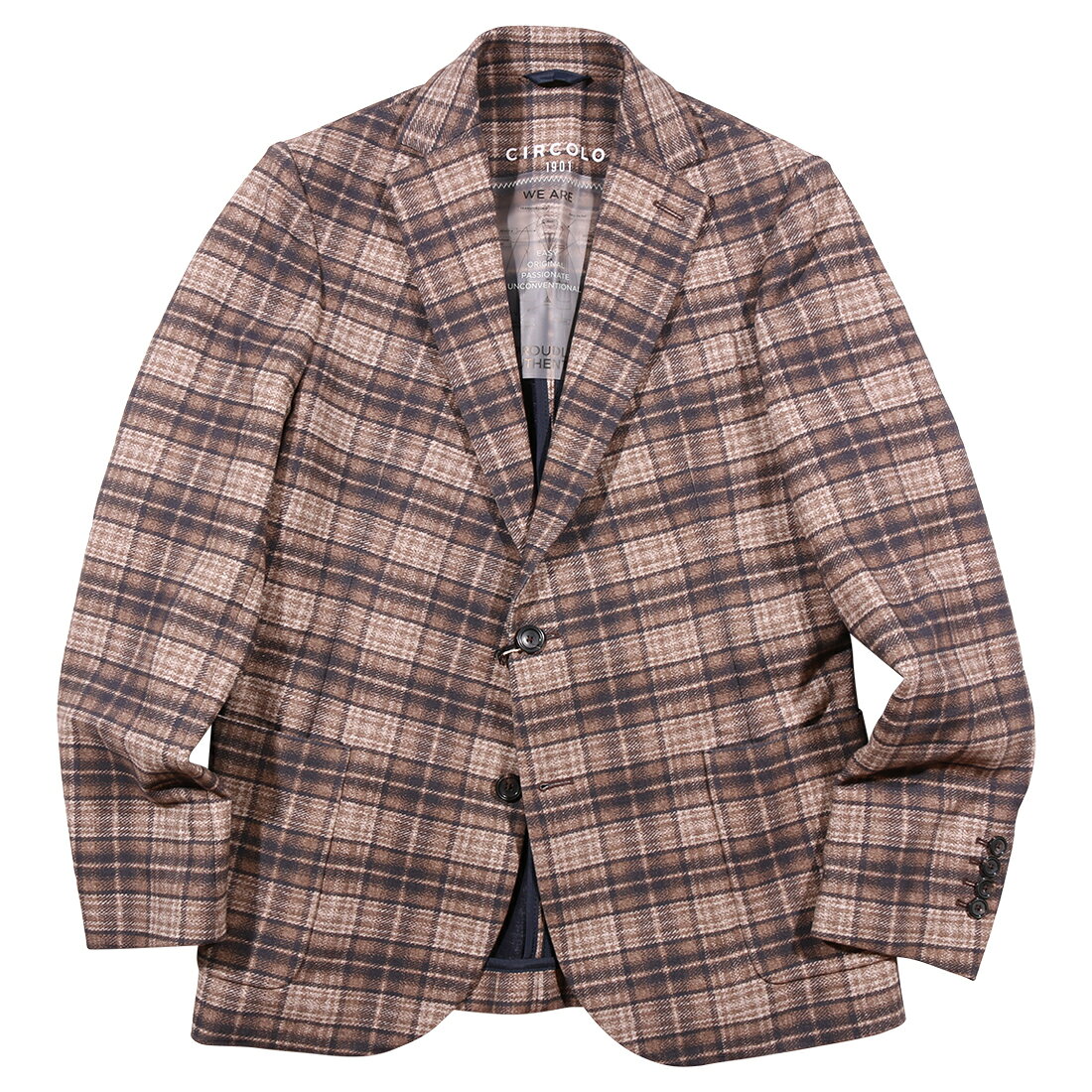Rakuten - CIRCOLO チルコロ ジャケット CN4545 チェック コットン 並行輸入品 ラッピング無料 送料無料 34907