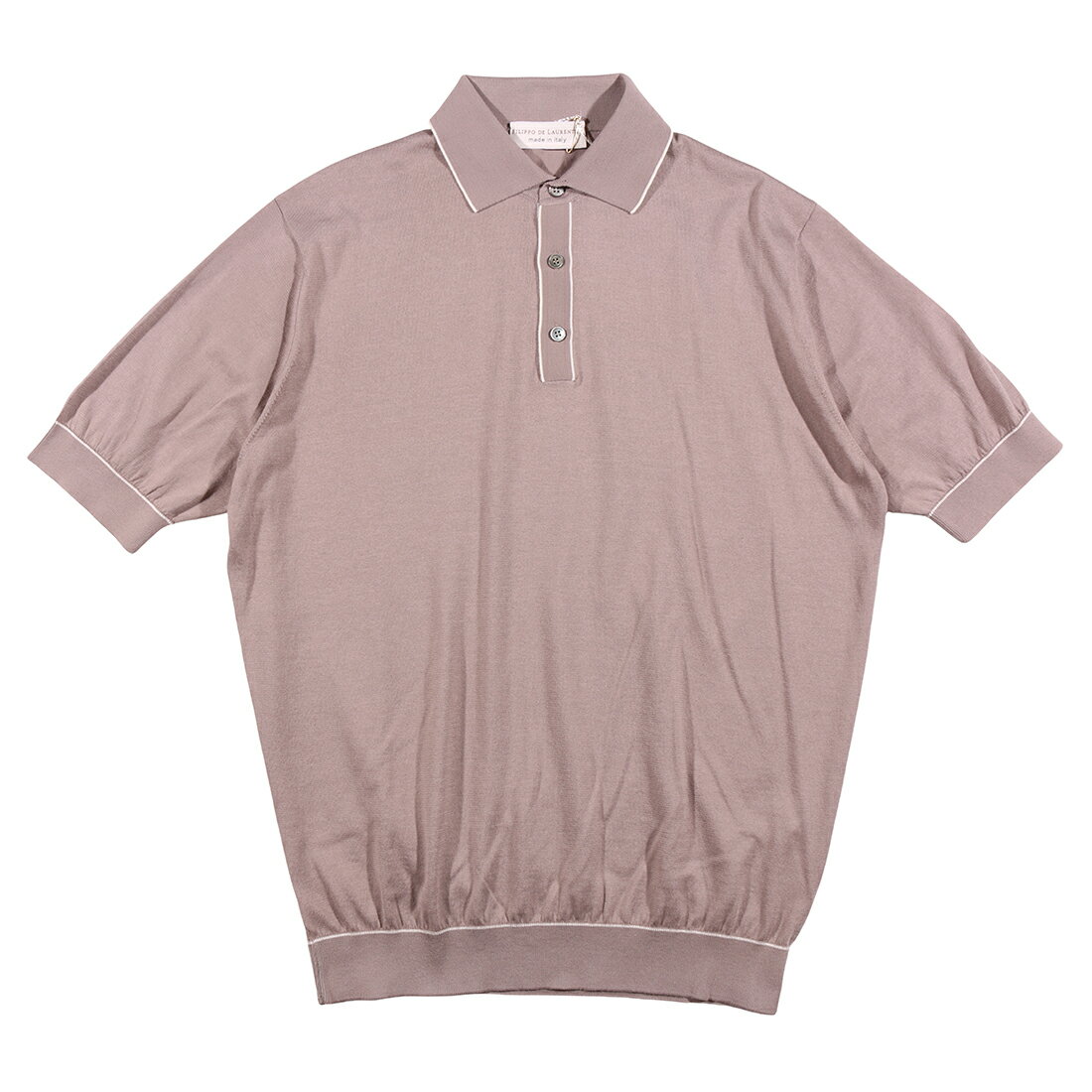 【50】 FILIPPO DE LAURENTIIS フィリッポ デ ラウレンティス 半袖ポロシャツ PL1MC SU18R3 ブラウン 茶 コットン 並行輸入品 ラッピング無料 送料無料 35013-50(4.0)