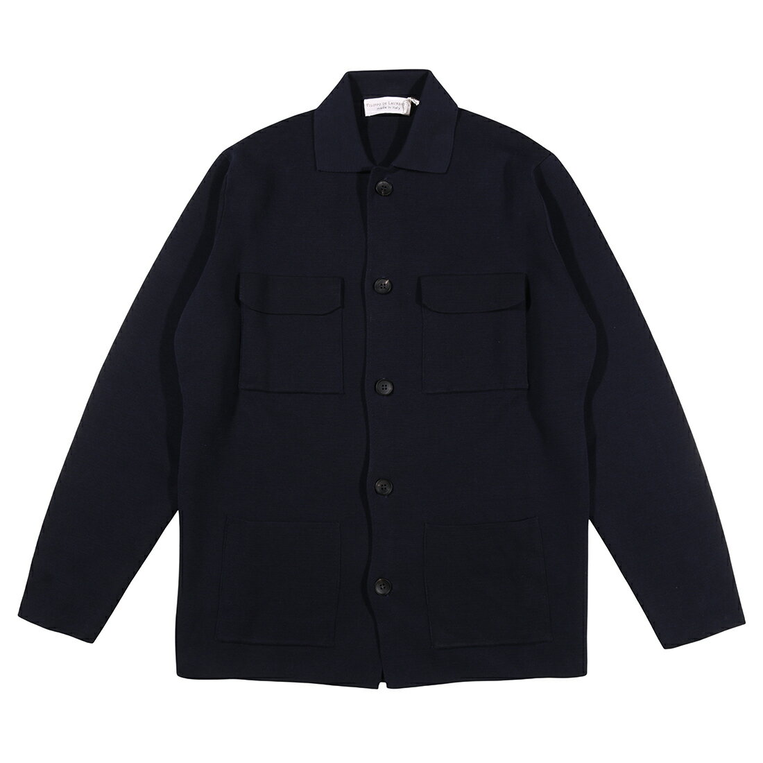 —その他の詳細について— made in ITALY ◆サイズ◆ 表記サイズ： 50 ※当店基準サイズ L（48）相当 【参考実寸】 肩幅 40cm、身幅 53cm、ウエスト 48cm、着丈 71cm、袖丈 61cm ◆素材◆ コットン100% ◆状態◆ 新品未使用 ◆ブランド◆ 【FILIPPO DE LAURENTIIS / フィリッポ デ ラウレンティス】 — 色味について — モニターの発色具合によって、実際の色と異なって見える場合がございます。 — 在庫について — 店頭や自社サイトでも販売を行っており、商品をご用意できない場合が御座います。 随時、在庫状況の反映を行っておりますが、ご理解の程、お願い申し上げます。　