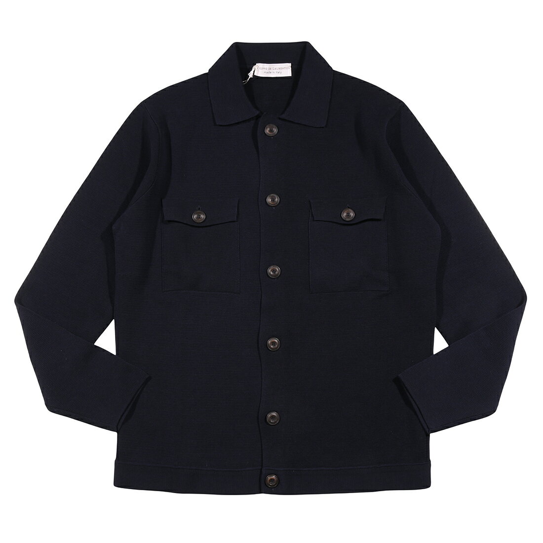 Rakuten - 【50】 FILIPPO DE LAURENTIIS フィリッポ デ ラウレンティス ニットブルゾン GIACCA 000001 ネイビー 紺 コットン 並行輸入品 ラッピング無料 送料無料 35061-50