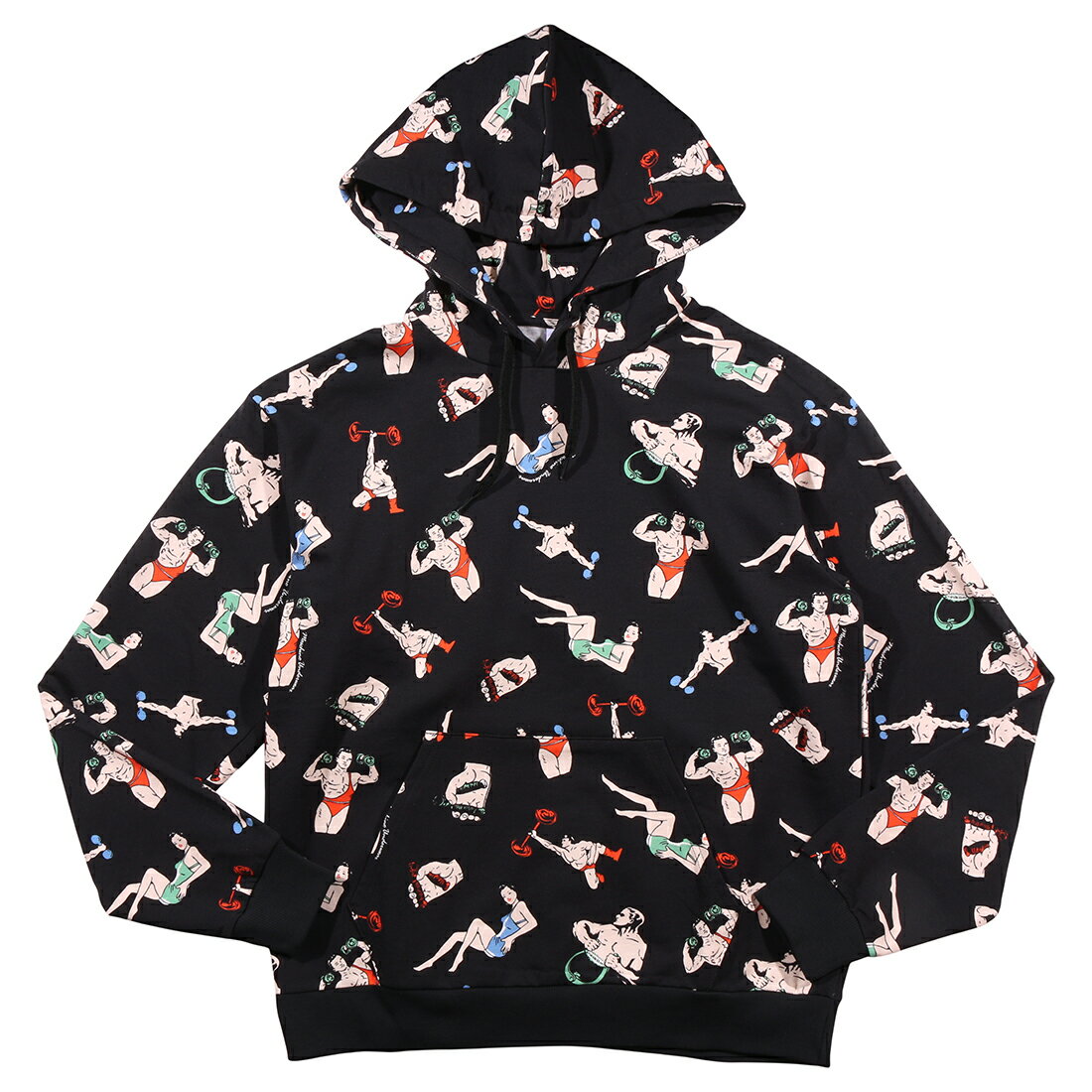 Rakuten - 【M】 MOSCHINO モスキーノ パーカ A1713 8114 ブラック 黒 コットン フード付き 並行輸入品 ラッピング無料 送料無料 35170-m