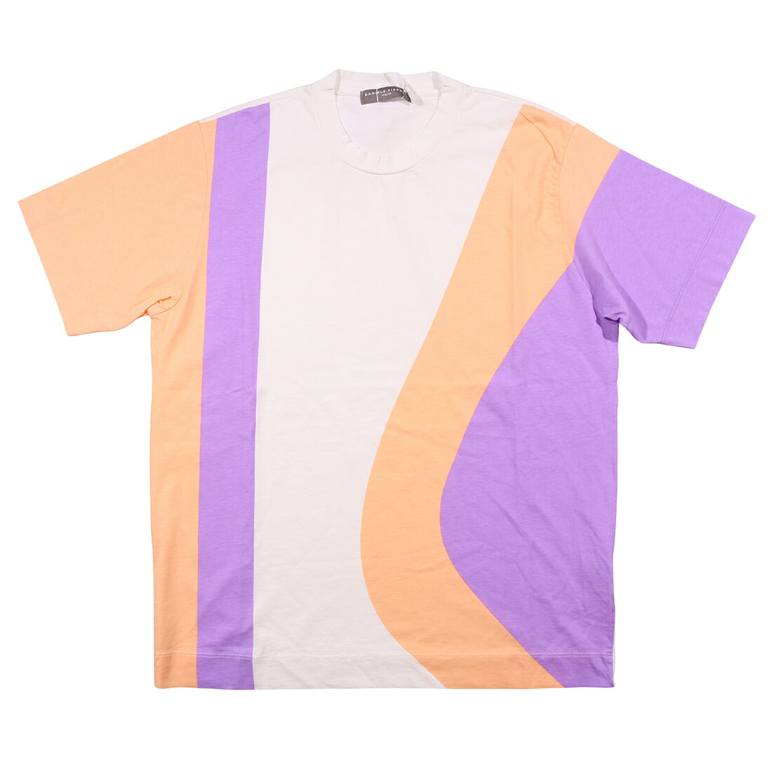 乐天商城 - DANIELE FIESOLI ダニエレフィエゾーリ Uネック半袖Tシャツ DF5140 コットン 並行輸入品 ラッピング無料 送料無料 35176