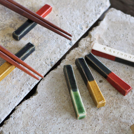 箸置　デュオ　美濃焼　陶器/はしおき/ハシオキ/箸置き/生活雑貨/贈り物/贈物/ギフト/お祝い/日本製/カフェ食器/カフェ風/オシャレ食器