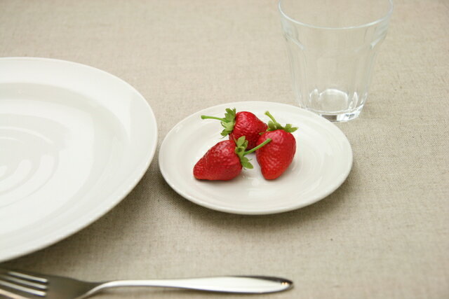 ミルキーホワイト 13.5cmラウンドプレートS 小皿/白い/アイボリー/丸/フルーツ皿/和菓子