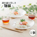 麺皿 ガラス 食器 グラシュー 1個 ボウル23 かわいい 冷麺 冷や麦 ひやむぎ 日本製 箱無 業務用 店舗用