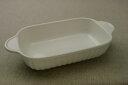 【アウトレット】グラタン皿 長角 アイボリー ホワイト 耳付 日本製 白 耐熱食器 耐熱皿 一人用 おしゃれ カフェ風