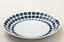 パスタ皿 26cm コバルト ラウンド 水玉 おしゃれ 大皿 日本製 美濃焼 カフェ食器 洋食器 深皿 丸皿 ディナープレート パスタプレート