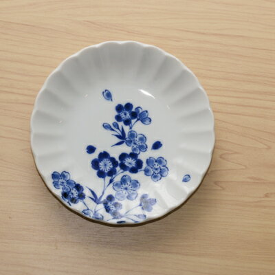 四季彩花 さくら 取り皿 15cm 中皿 和食器プレート 日本製 美濃焼 オシャレ 桜 サクラ 和皿 菊形