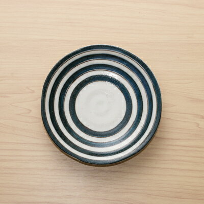 呉須と錆 うず紋 13.6cm 取り皿 4寸皿 小皿 和食器銘々皿 プレート 日本製 美濃焼 カフェ風 おうちカフェ