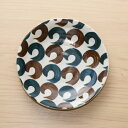 呉須と錆 丸紋つなぎ 16.5cm 取り皿 5寸皿 中皿 和食器 銘々皿 プレート 日本製 美濃焼 カフェ風 おうちカフェ
