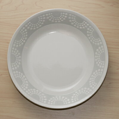 パールホワイト 24cm大皿 8.0皿 おしゃれ 上品 ディナープレート カレー皿 パスタプレート ホワイト 白..