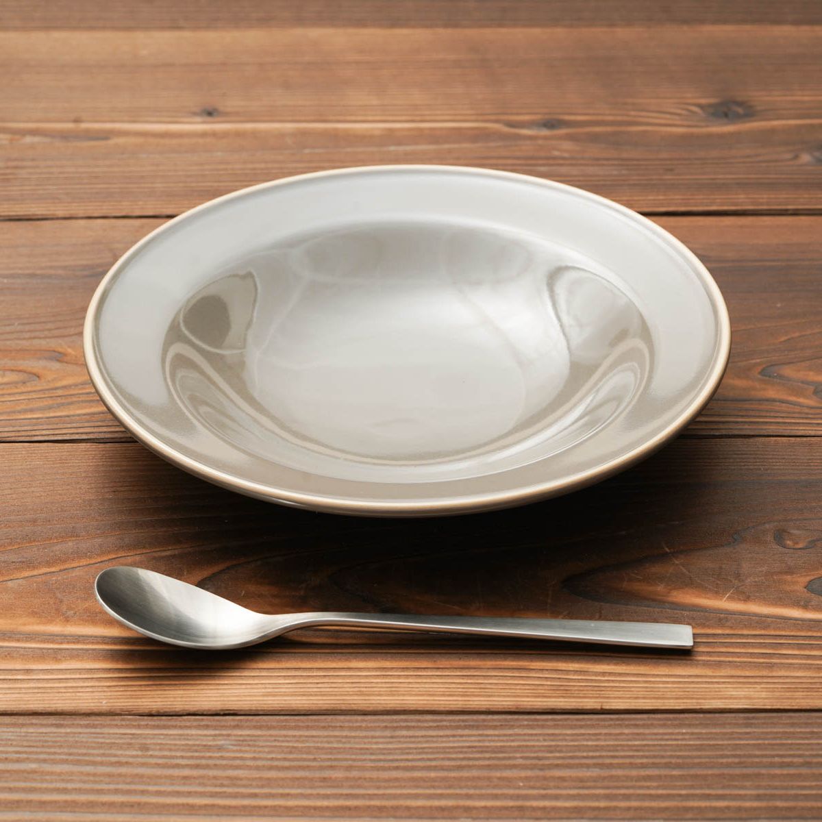 チャコール 21.5cm 深皿 プレート6.3深皿 丸皿 日本製 美濃焼 和食器 カレー皿 パスタ皿 おしゃれ