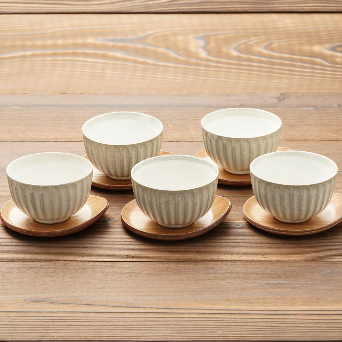 【新品/取寄品/代引不可】【特選商品5】亀甲岩牡丹 蓋付茶器揃（茶托付）　30394