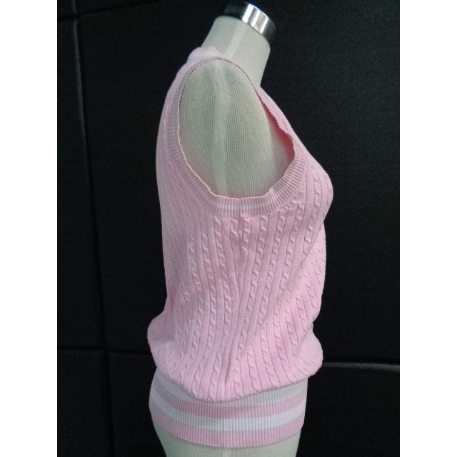 【送料無料】キャロウェイ レディースゴルフ Vネック ニット ベスト241-0119800ピンク　Mサイズゴルフウェア レディスCallaway【1865】