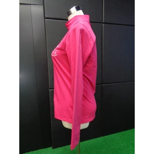 カッパ 【 kappa 】ゴルフ　レディース レタリング 刺繍 ハイネック 長袖 シャツ KG562LS63ブラック　Lサイズゴルフウェア 【2174】