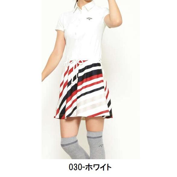 訳あり キャロウェイ 【 Callaway 】ゴルフ 半袖 ワンピース241-9113802ホワイト Mサイズゴルフウェア レディース【2639】