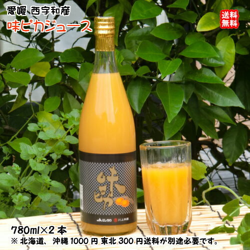 味ピカジュース （780ml×2本） 化粧箱入り 愛媛 西宇和 厳選完熟みかん絞り 農地から直送 送料込み 宇和海の幸問屋 愛媛百貨店