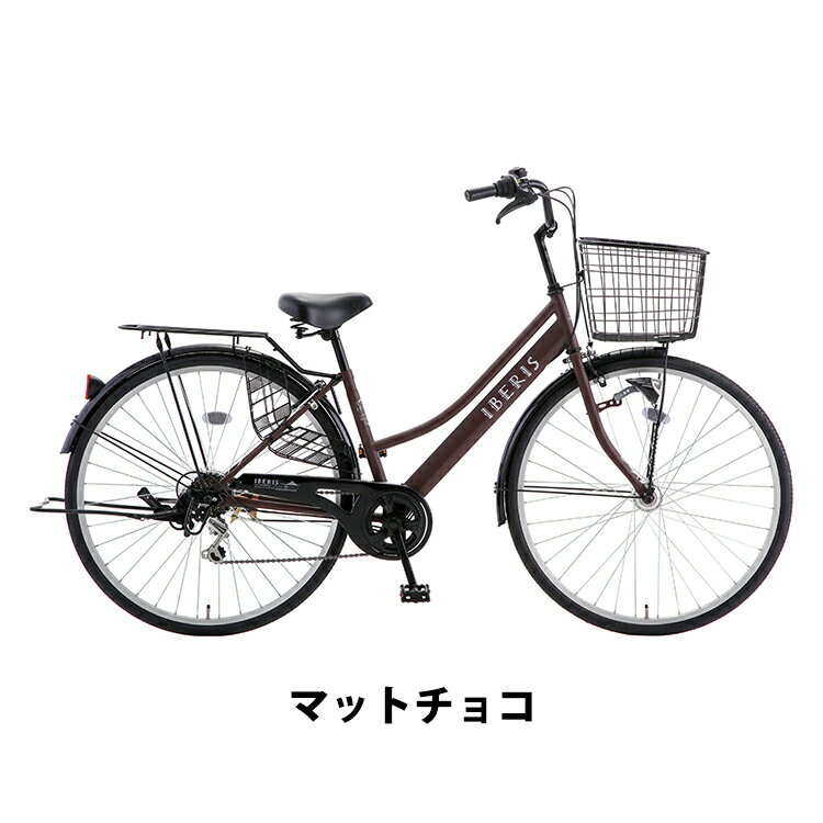 シティサイクル 27インチ ブラウン 前バスケット付き シティサイクル 27インチ ブラウン 前バスケット付き 楽天市場
