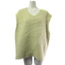 【中古】ミラオーウェン Mila Owen 24AW Vネックシャギーニットベスト プルオーバー 09WNV244324 ONE SIZE イエロー 黄 レディース 【ベクトル 古着】 241223(4)