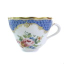 【中古】フッチェンロイター HUTSCHENREUTHER ティーカップ 食器 花柄 ホワイト ブルー ゴールド その他 【ベクトル 古着】 250422